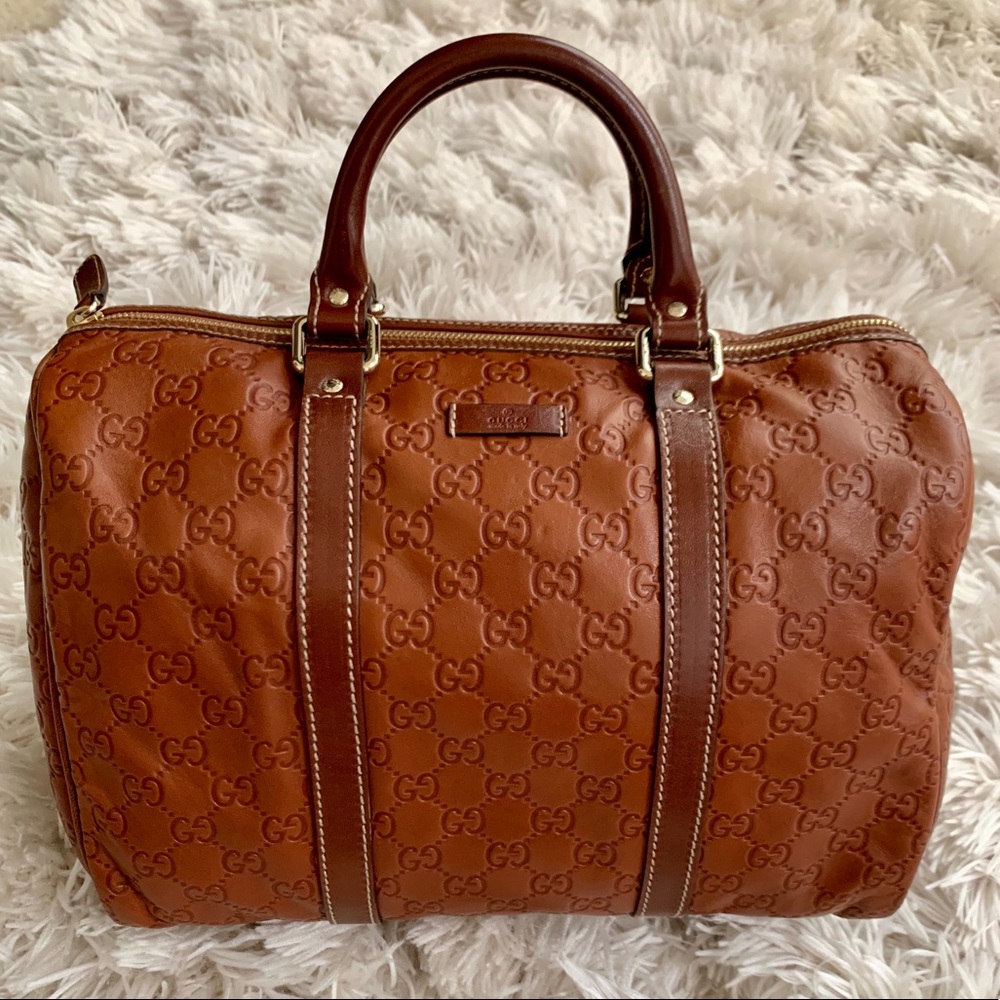 Authentic GUCCI GUCCISSIMA Boston Bag
